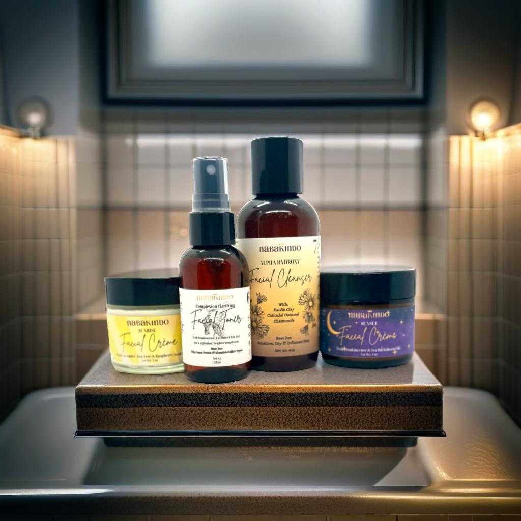 DAILY FACIAL CARE REGIMEN (for sensitive, dry, condition-prone skin)